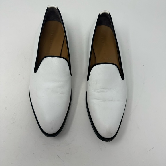 EVERLANE Modern Smoking Loafer White Leather - Picture 5 of 8